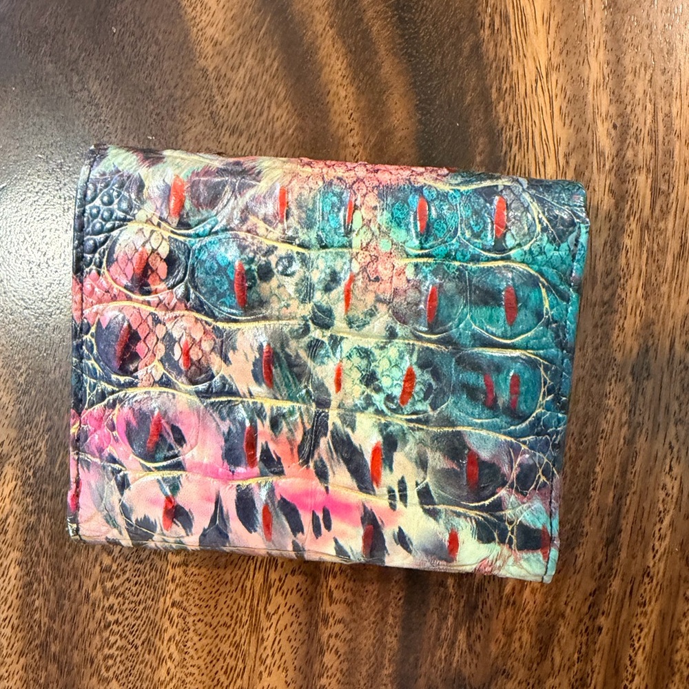 BRAHMIN Veronica SHAPESHIFTER Melbourne Genuine Leather Trifold Wallet NWOT - Picture 13 of 17